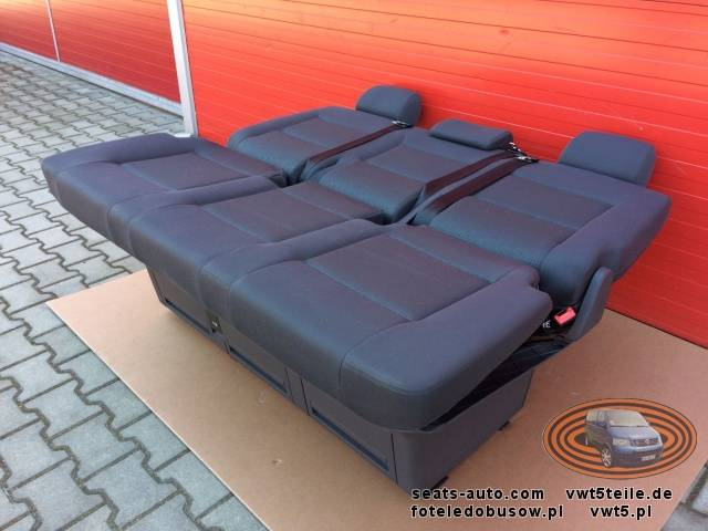 Bench rear triple seat VW T5 Multivan Caravelle Anthracite Duo