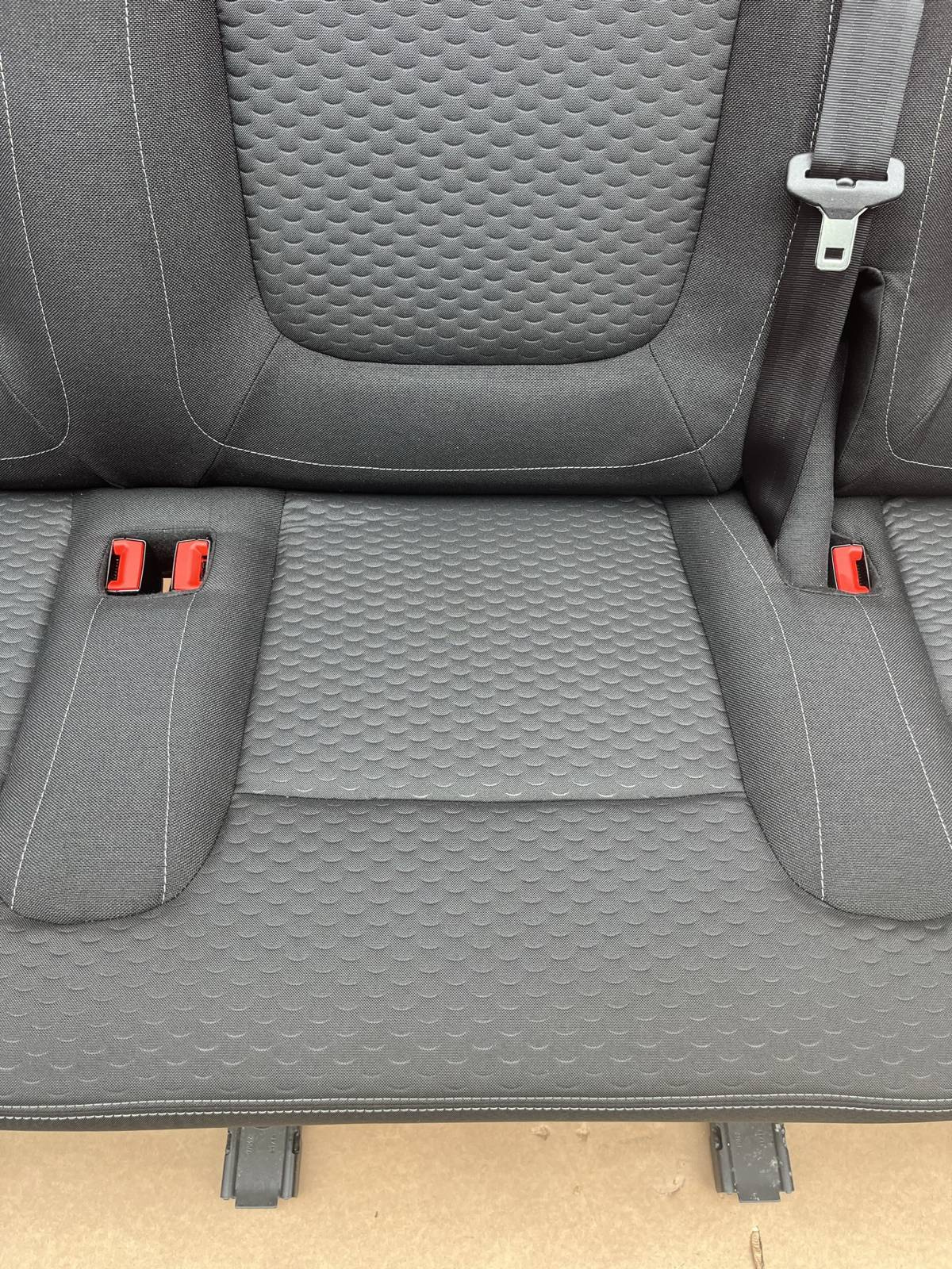 Seat triple bench Renault Trafic Opel Vauxhall Vivaro NV300 Talento Connect Black