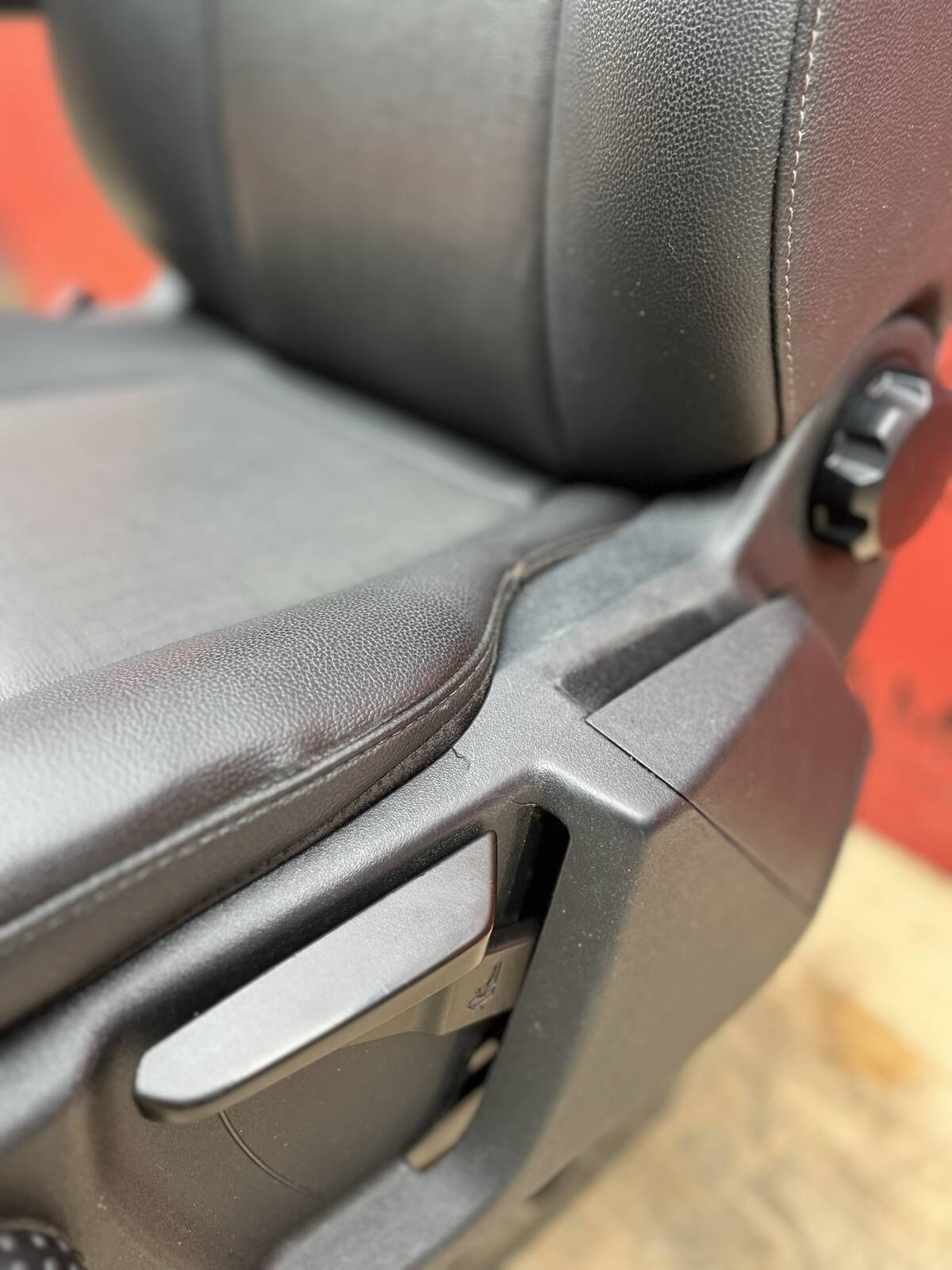 Ford Transit Custom Seat UK passenger | EU driver armrest 2012-2022 black leatherette NEW