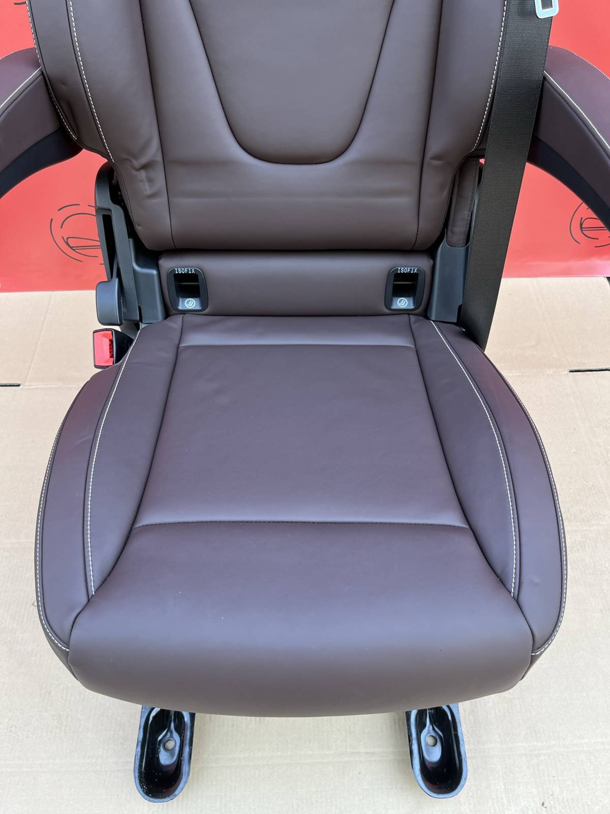 Seat single rear Mercedes V-class W447 Leather Nappa Maron Brown