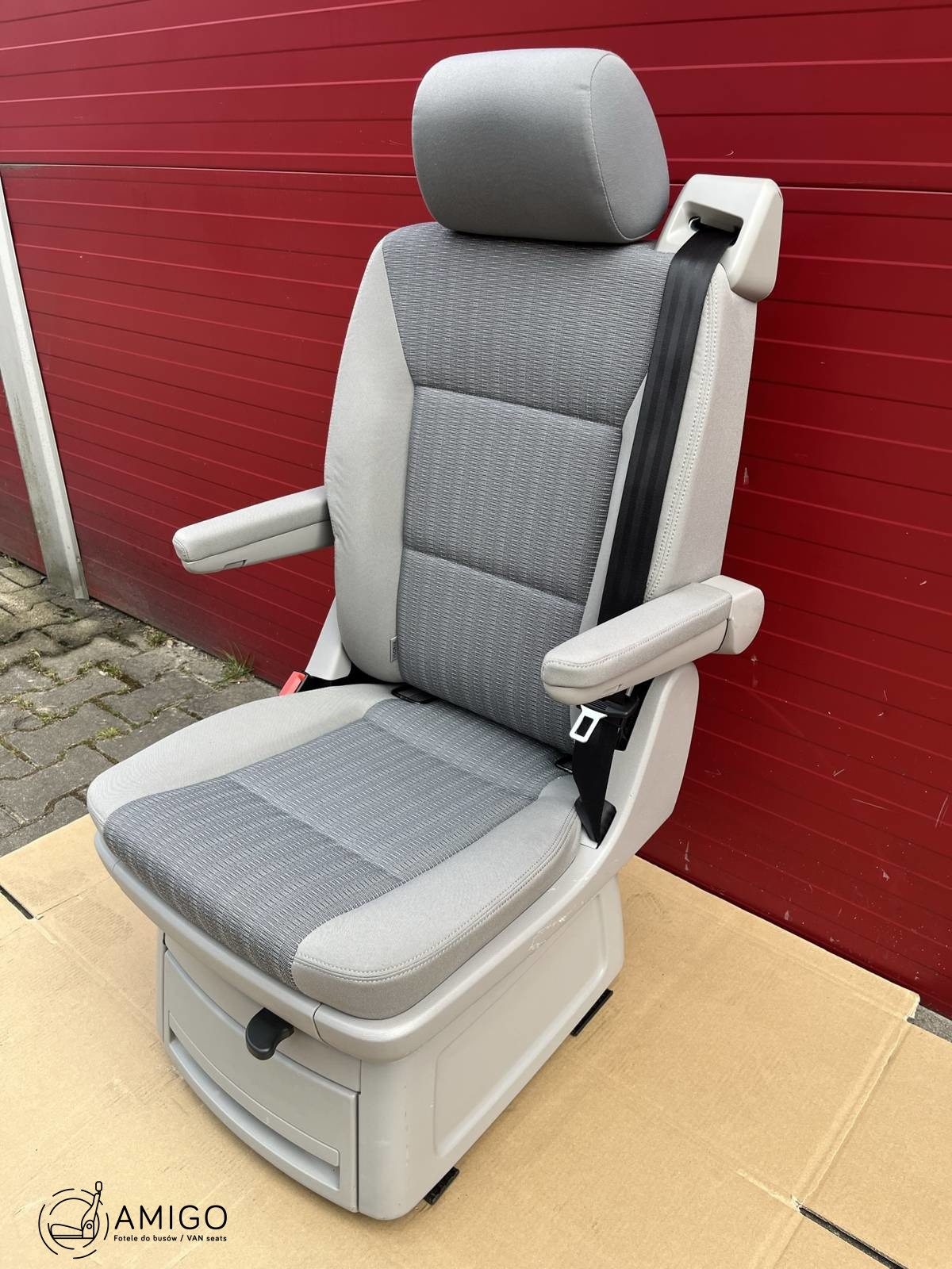 Seat rear VW T6 T5 Multivan Caravelle swivel Pandu Grey