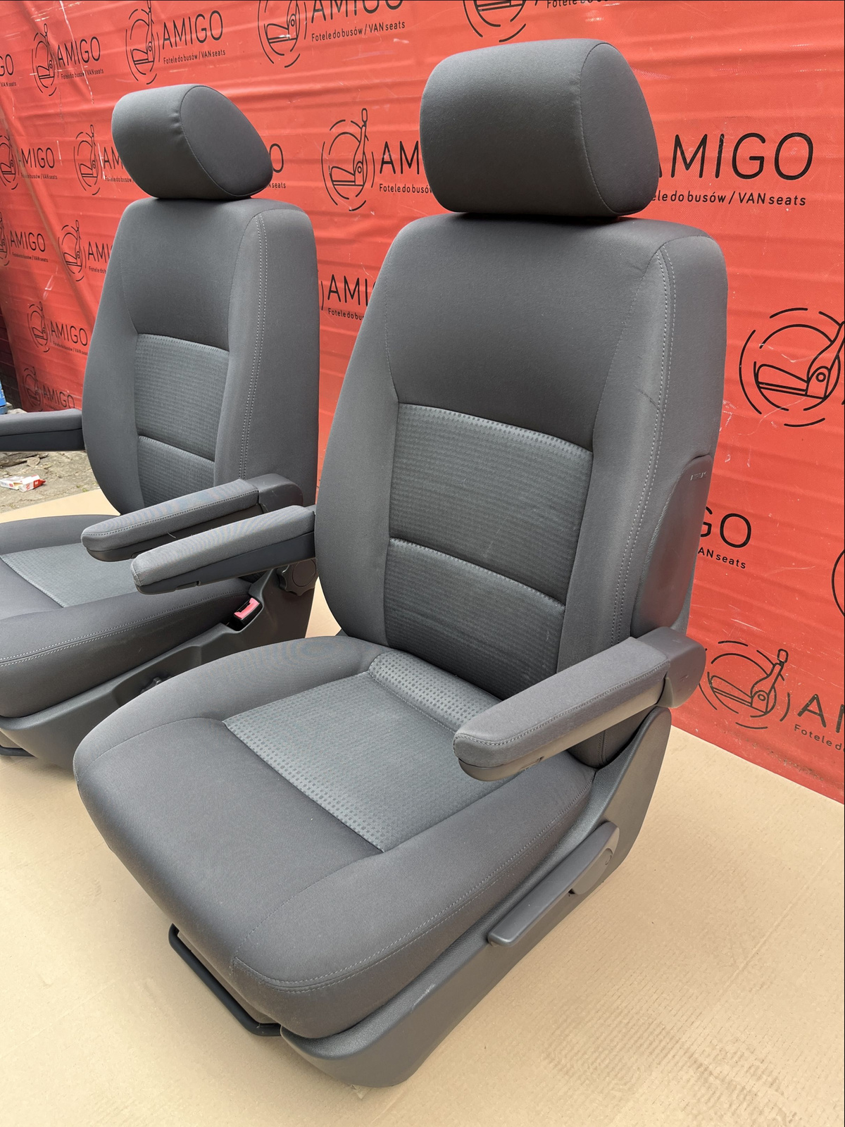 Driver passenger Captain seats seat airbag VW T5 Anthracite DUO Caravelle