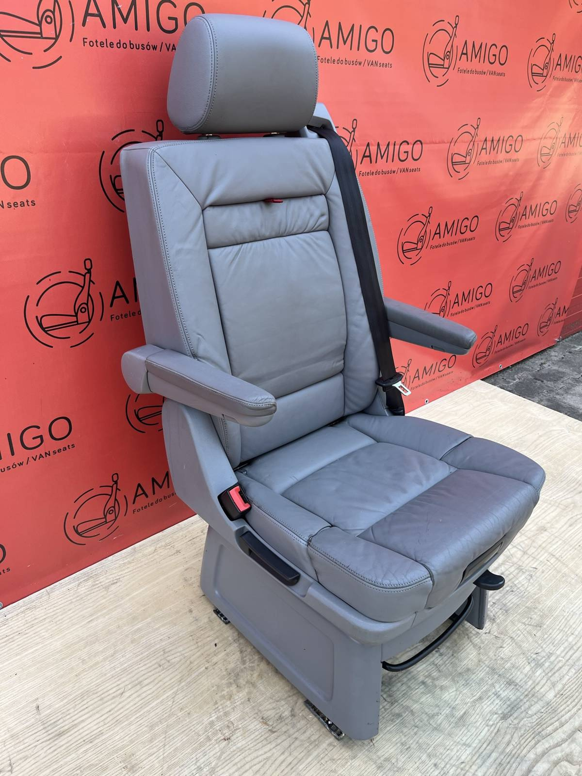 Seat VW T5 Multivan Caravelle Leather grey swivel rear for child T5