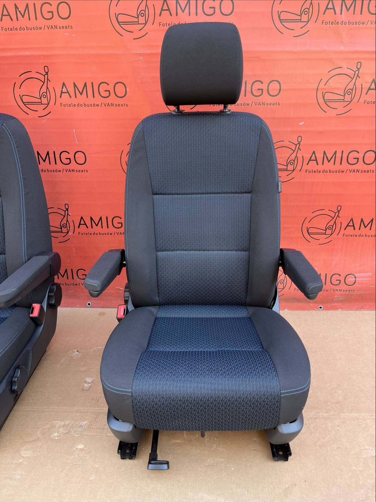Driver passenger Captain genuine swivel seats seat VW T6.1 California Kutamo Blue