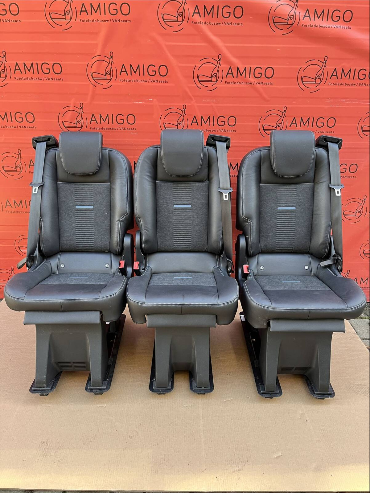 Seat Ford Transit Custom Tourneo bench rear folding seats 3x single seat ACTIVE