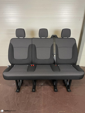 Seat triple bench NEW Renault Trafic Opel Vauxhal Vivaro NV300 Talento belts set