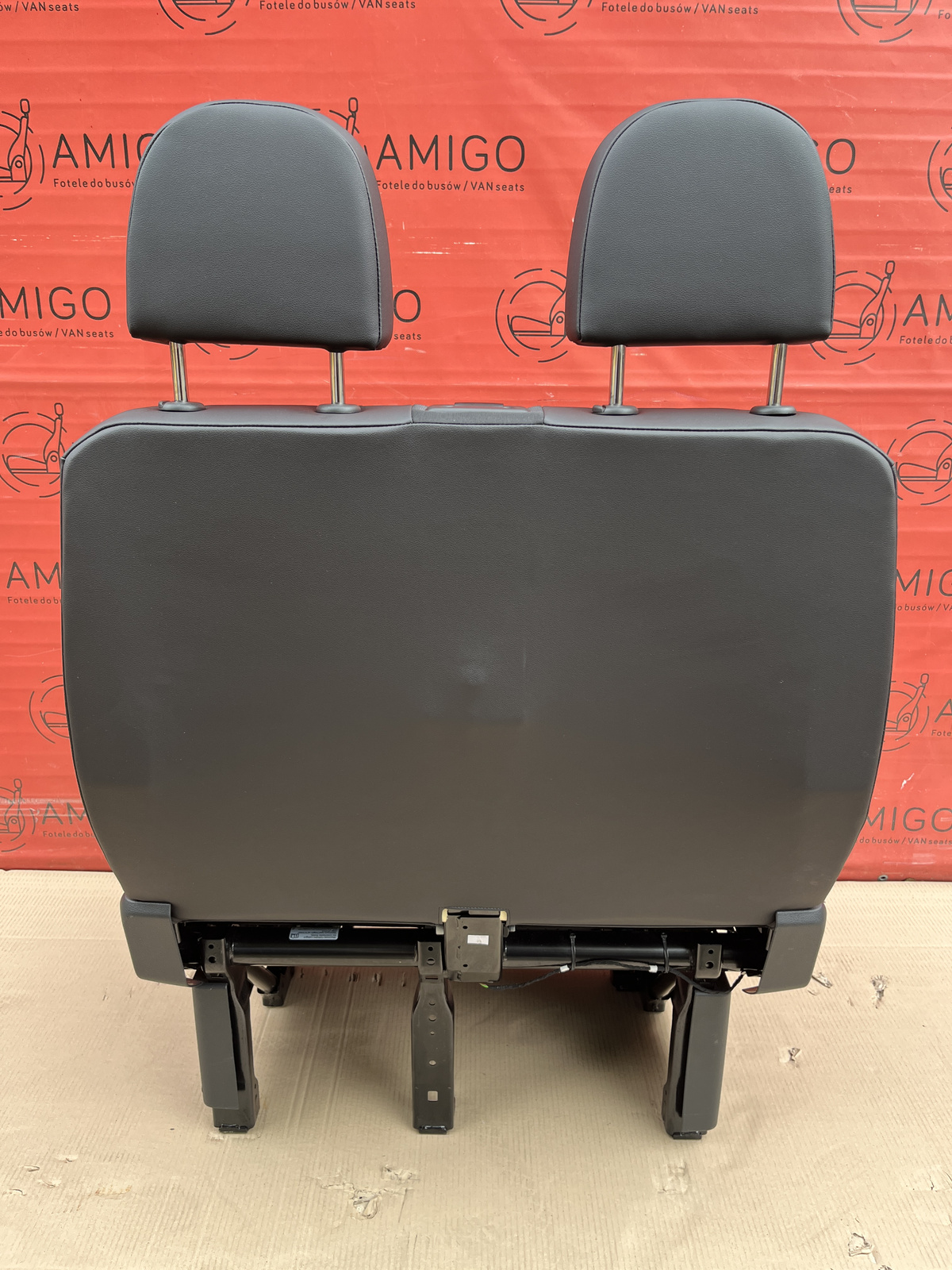 Seat VW Crafter II MAN TGE 2016-2025 double bench passenger seat front LHD occupancy mat