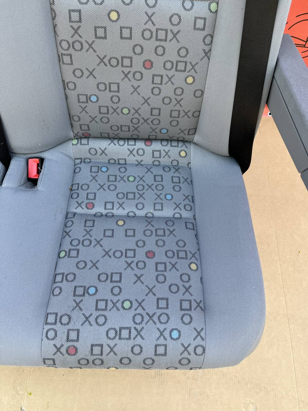 Seat VW Crafter I Mercedes Sprinter W906 2006-2016 rear triple bench OX armrest