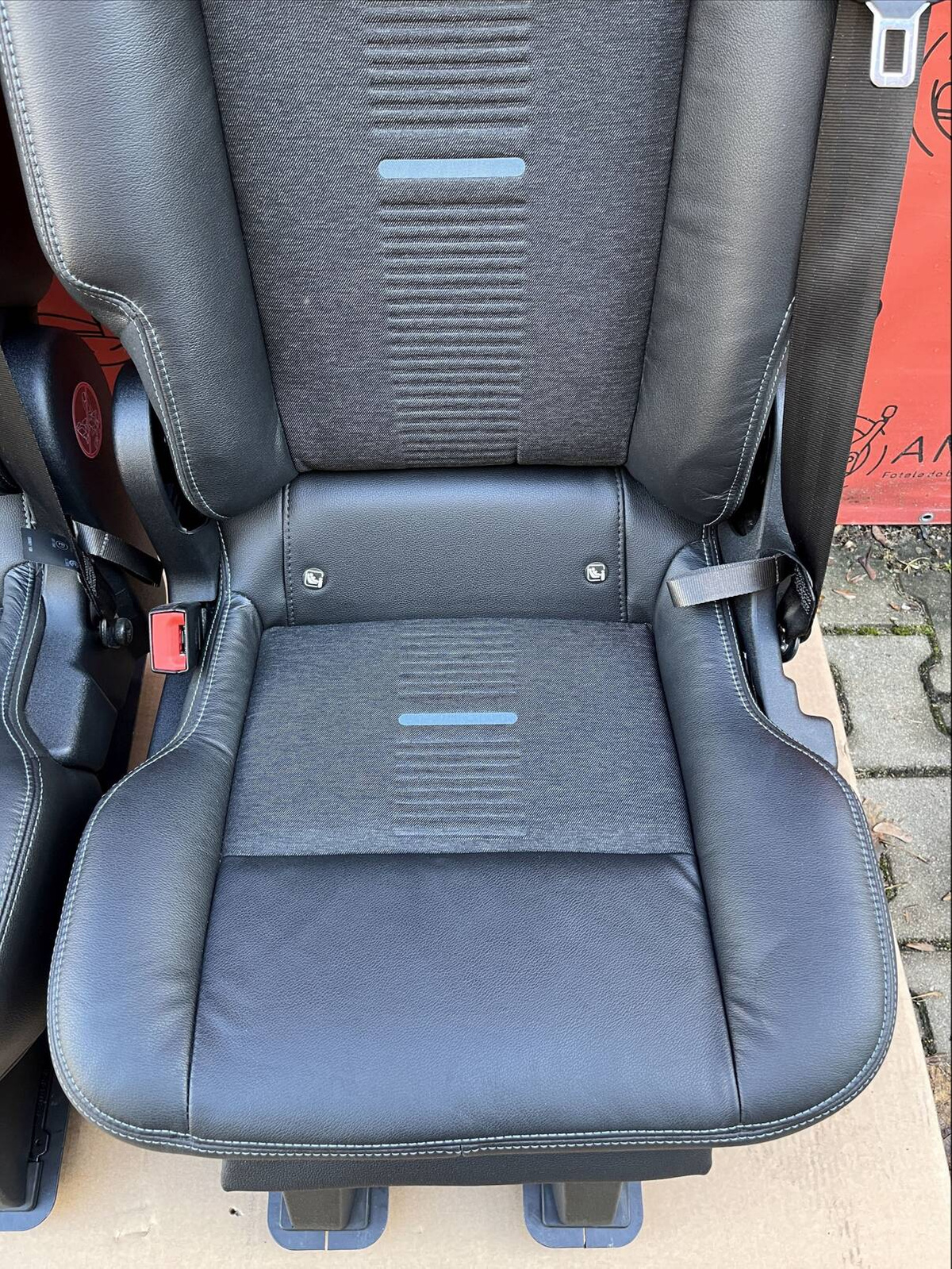 Seat Ford Transit Custom Tourneo bench rear folding seats 3x single seat ACTIVE