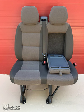 Seat Fiat Ducato Boxer Jumper Relay double front bench cupholder passenger LHD