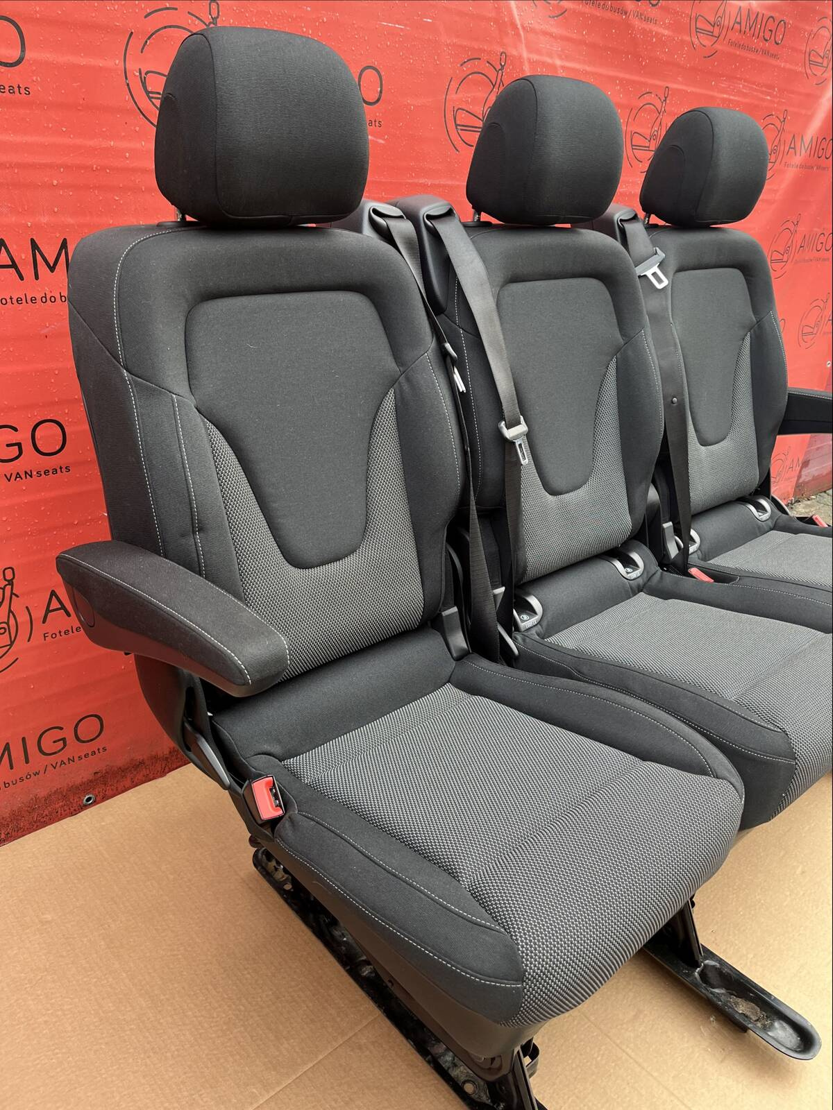 Rear Seat Triple bench single 2+1 MERCEDES W447 V-Class Vito SANTIAGO LHD