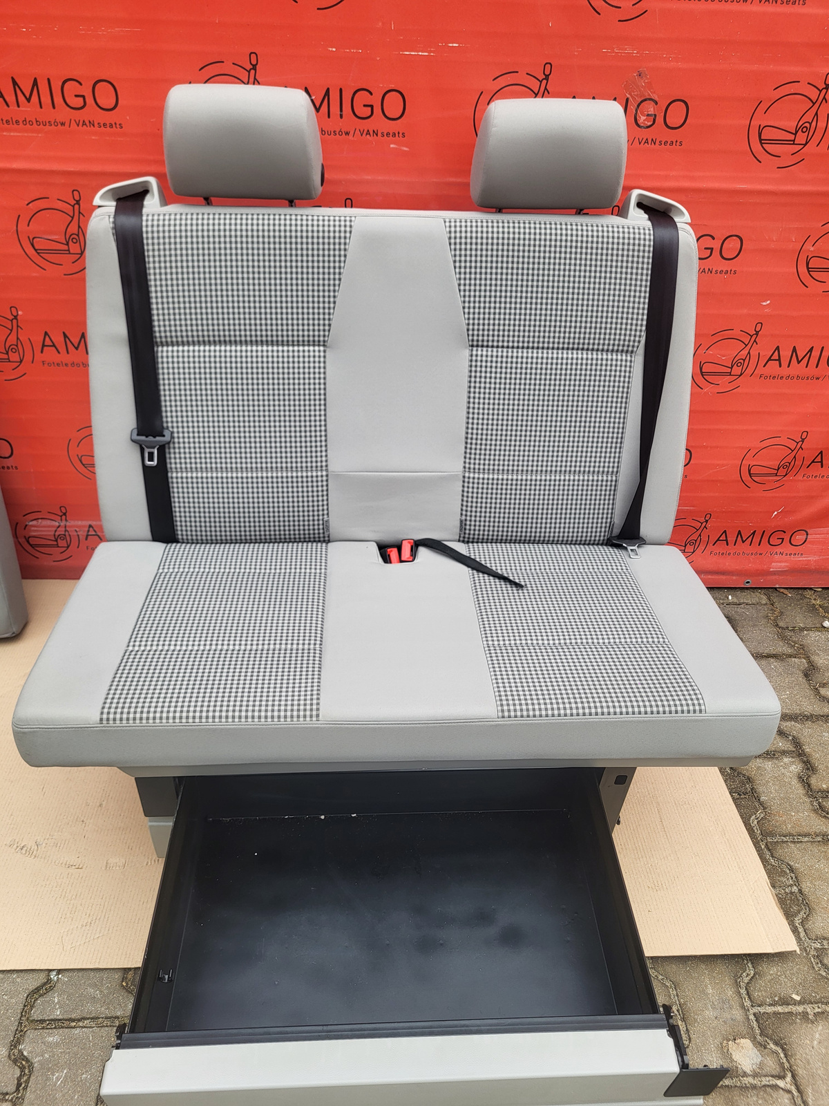 Seat VW T6 T5 California double passenger bench bed Multivan sleep function for rails