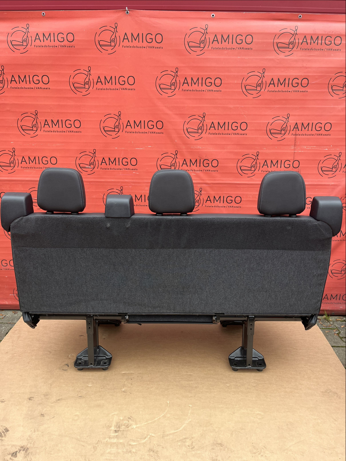 Seat Ford Transit Custom bench triple rear Crew Cab belts Active