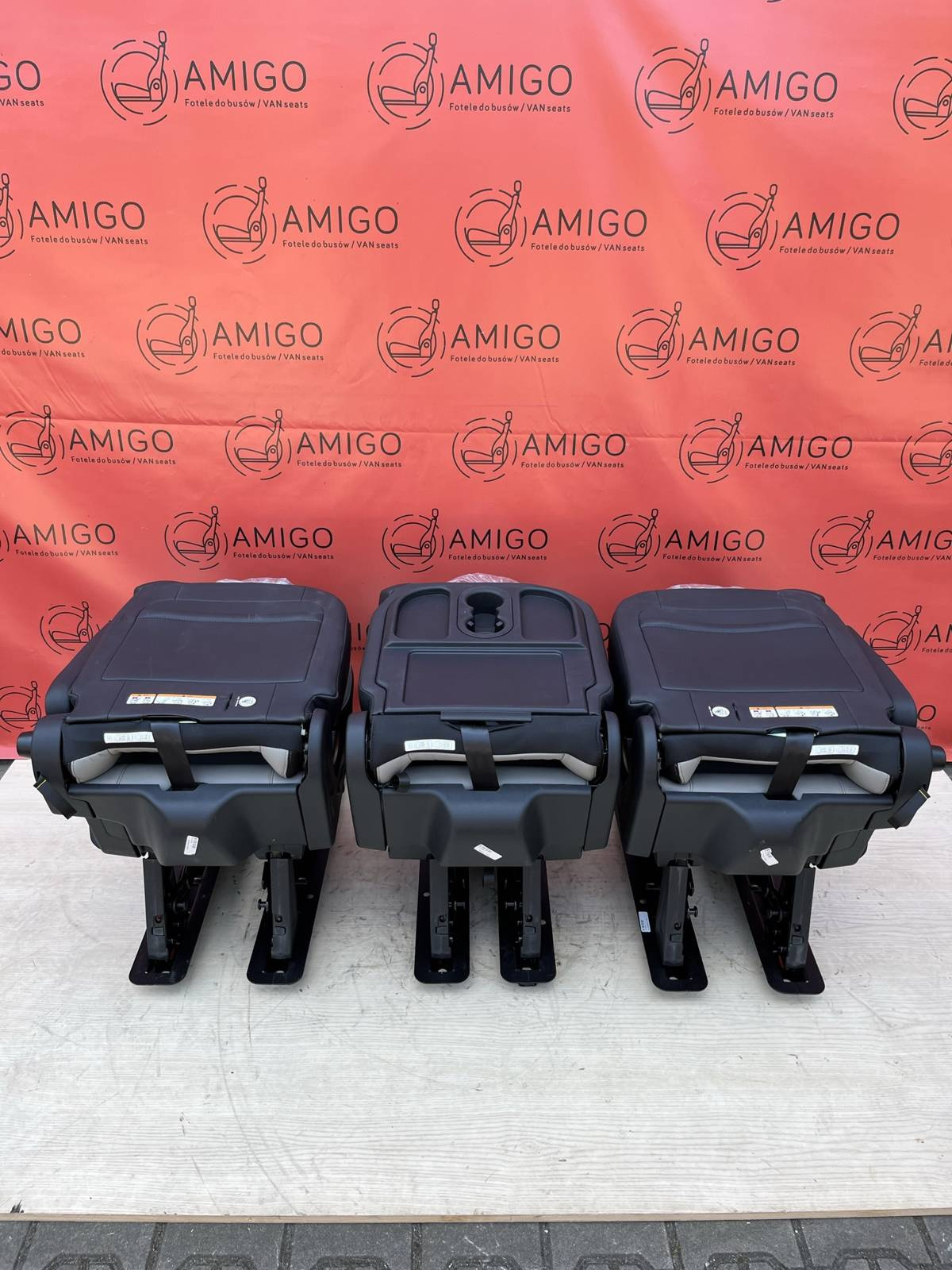 Seat Ford Transit Custom Tourneo bench rear folding seats 3x single seat leather