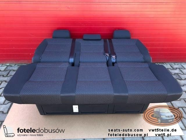 Bench rear triple seat VW T5 T6 Kutamo Multivan Caravelle