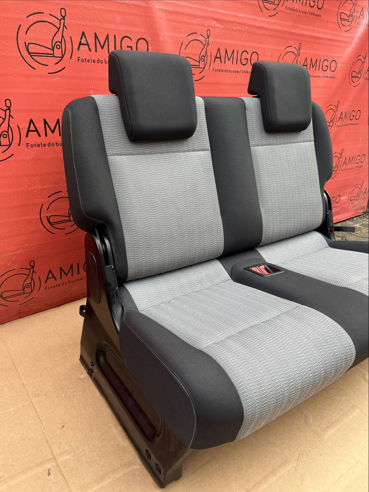 Seat rear bench double Pandu grey VW Caddy MAXI third row NEW!