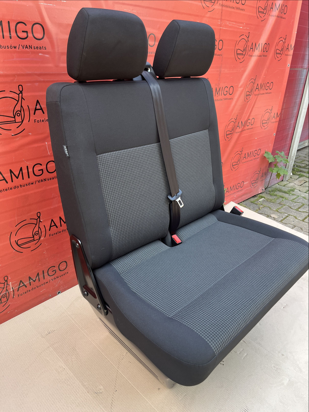 Seat VW T6.1 T6 T5 double front passenger bench Double Grid LHD airbag