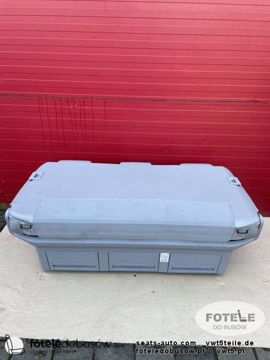 Bench rear triple seat VW T5 grey leather alcantara Multivan Caravelle t6