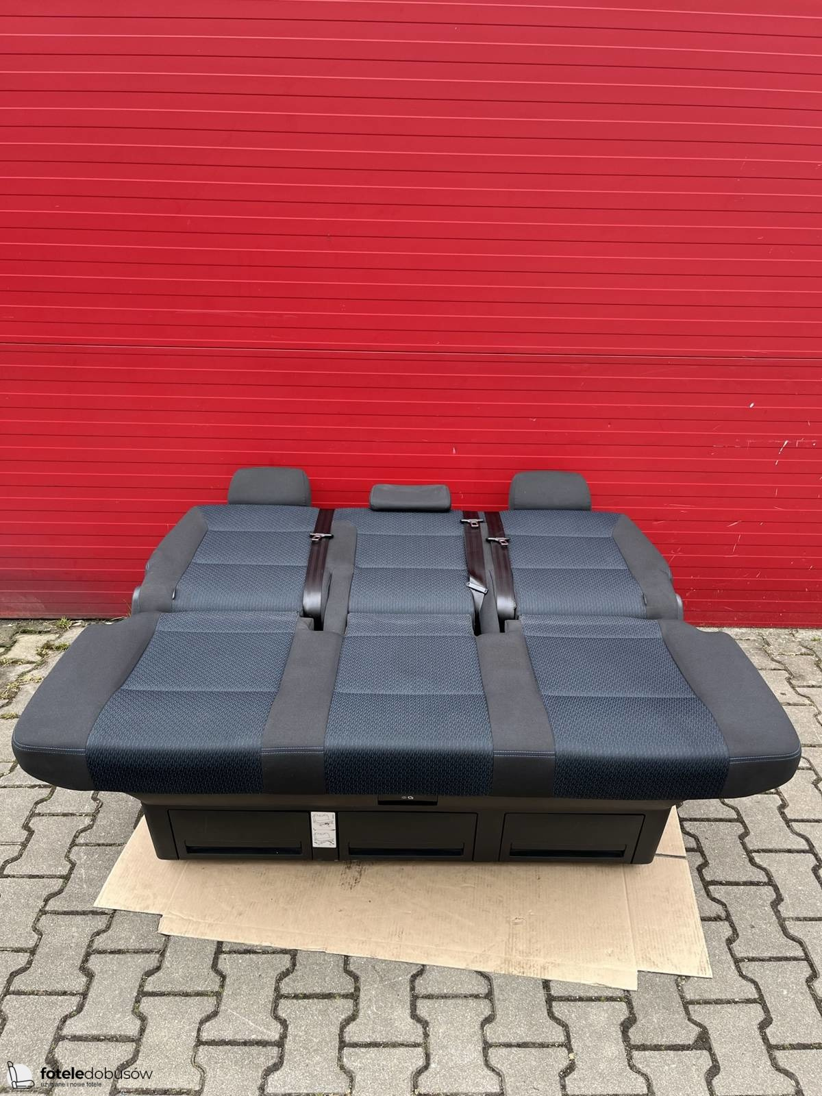 Bench rear triple seat VW T6 Freestyle Kutamo blue Multivan Caravelle t5