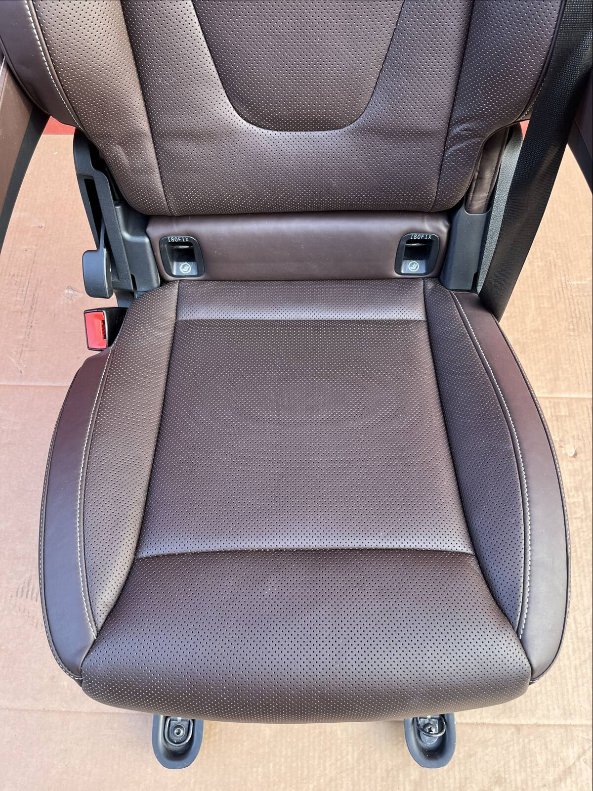 Seat single rear Mercedes V-class W447 Leather Nappa Maron Brown heated ventilated