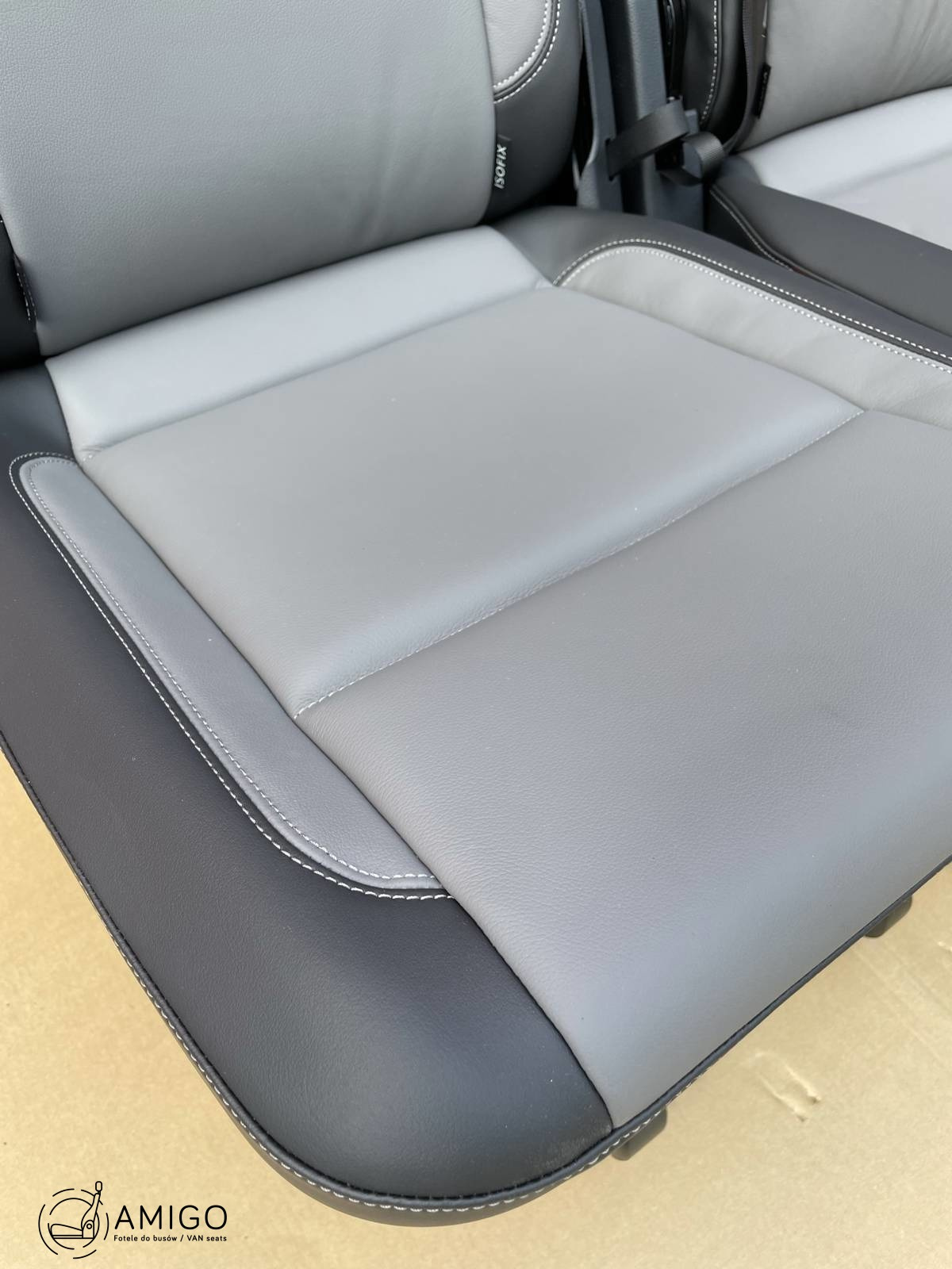 Bench rear triple seat VW T6.1 T6 Transporter SAVONA leather t5 3x single 1+1+1