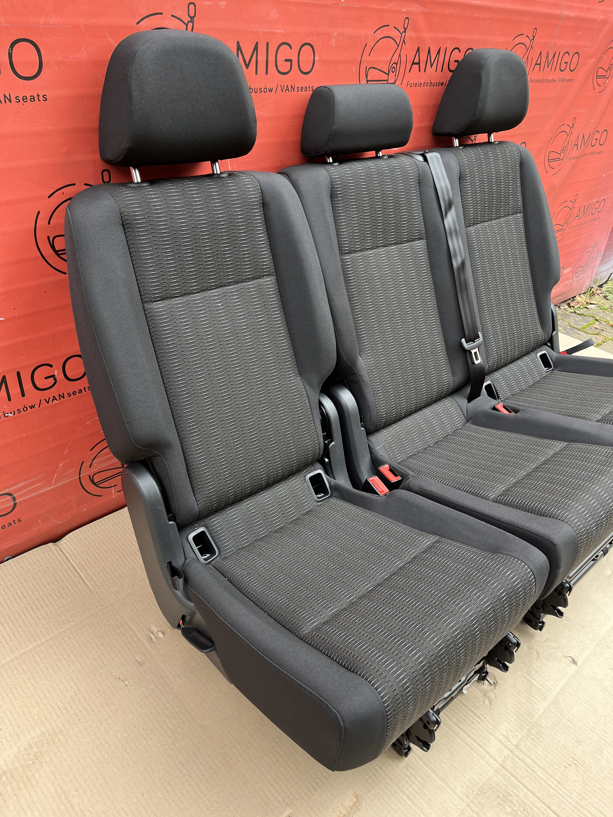 Seat rear bench double VW Caddy second row PANDU