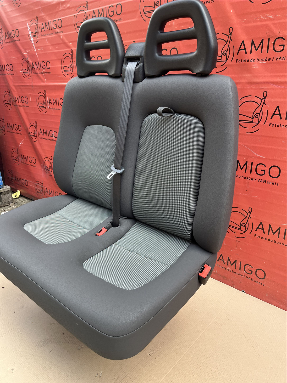 Seat Fiat Ducato Boxer Jumper Relay double front bench cupholder passenger LHD