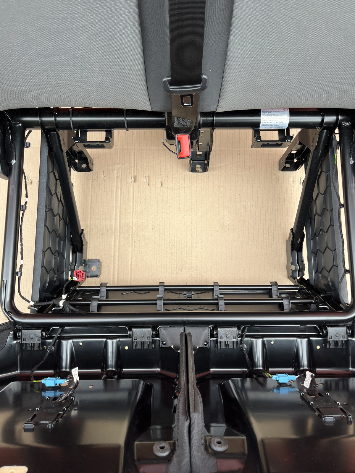 Seat VW Crafter II MAN TGE 2016-2025 double bench passenger seat front LHD occupancy mat