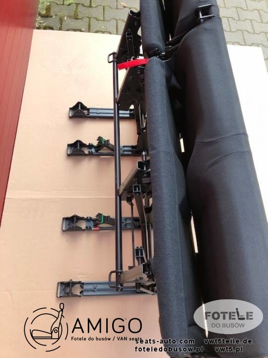 Seat triple bench Renault Trafic Opel Vauxhall Vivaro Talento NV300 belts set