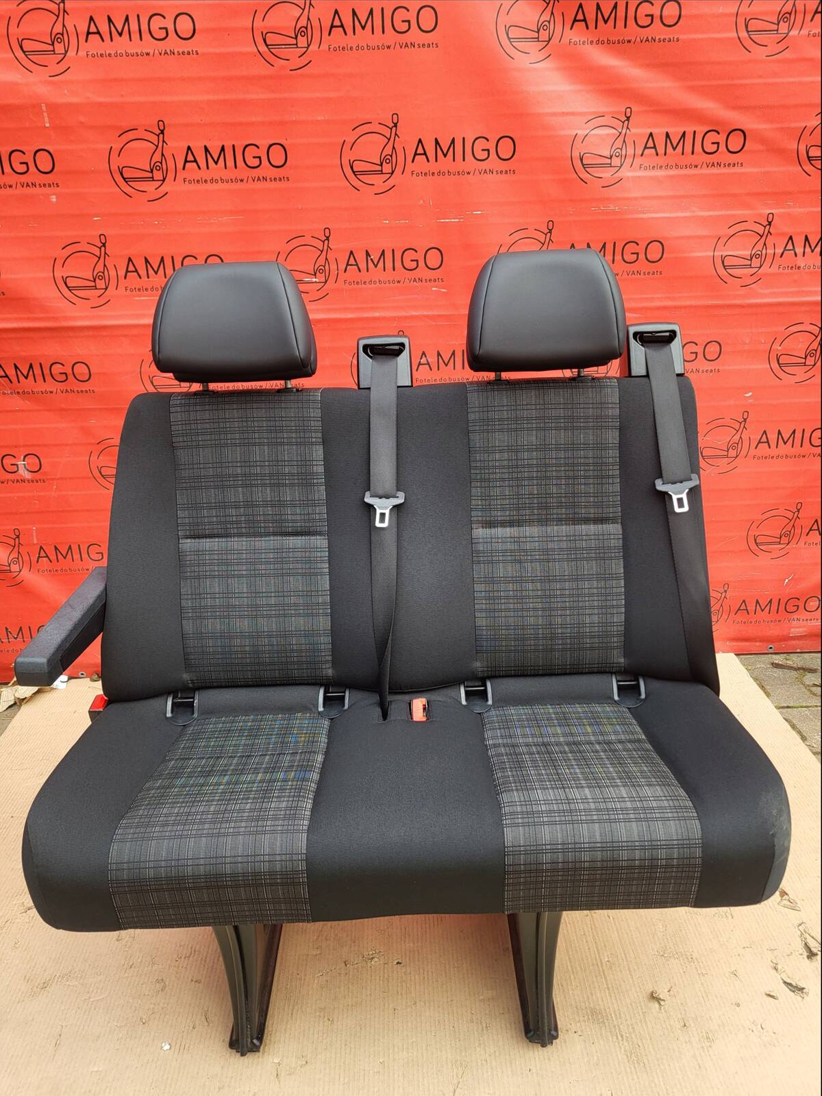 Seat Mercedes Sprinter W906 rear double bench MATURIN isofix with armrests