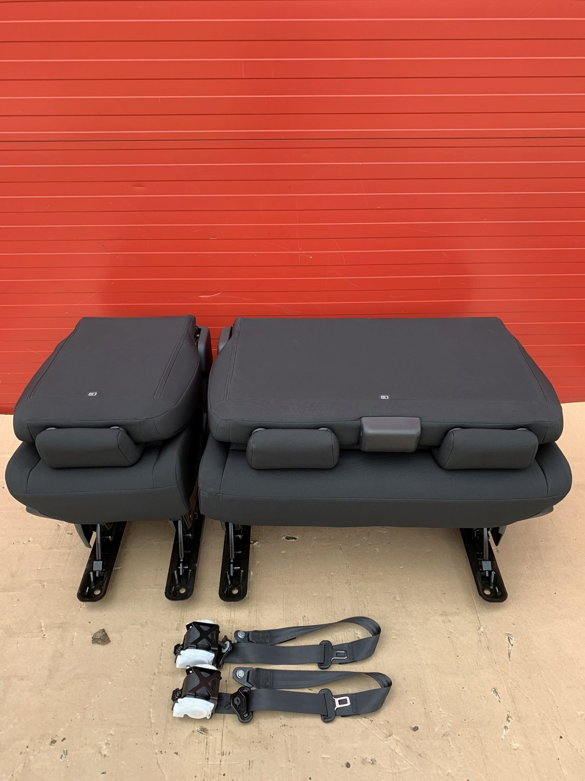 Bench rear triple double + single seat Toyota Proace Traveller Spacetourer Expert Vivaro C belts mounts
