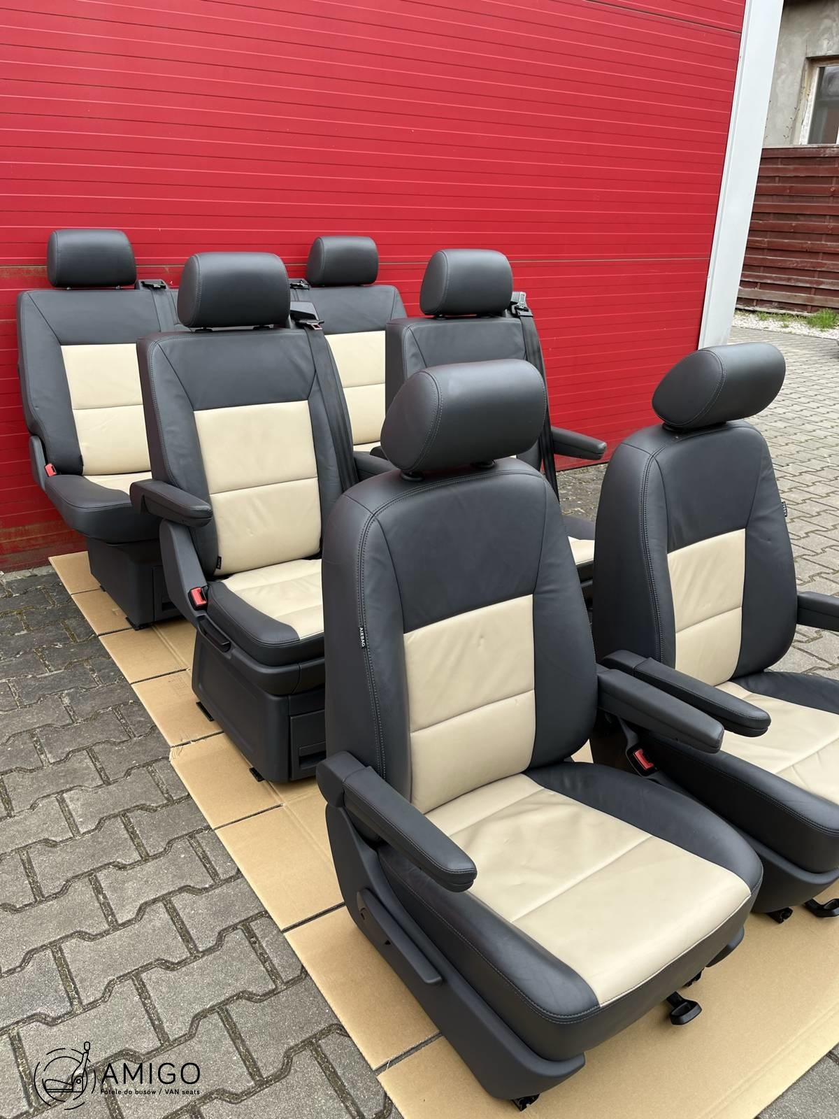 SET Driver passenger swivel Bench rear triple seat VW T5 Multivan Caravelle
