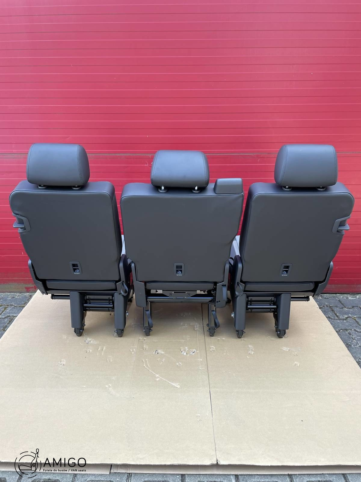 Bench rear triple seat VW T6.1 T6 Transporter SAVONA leather t5 3x single 1+1+1