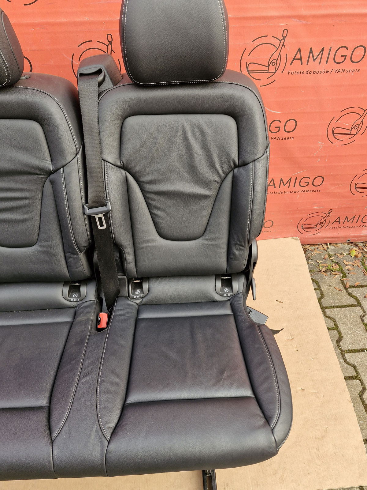 Rear bench seat 2+1 Mercedes V-class W447 lugano leather