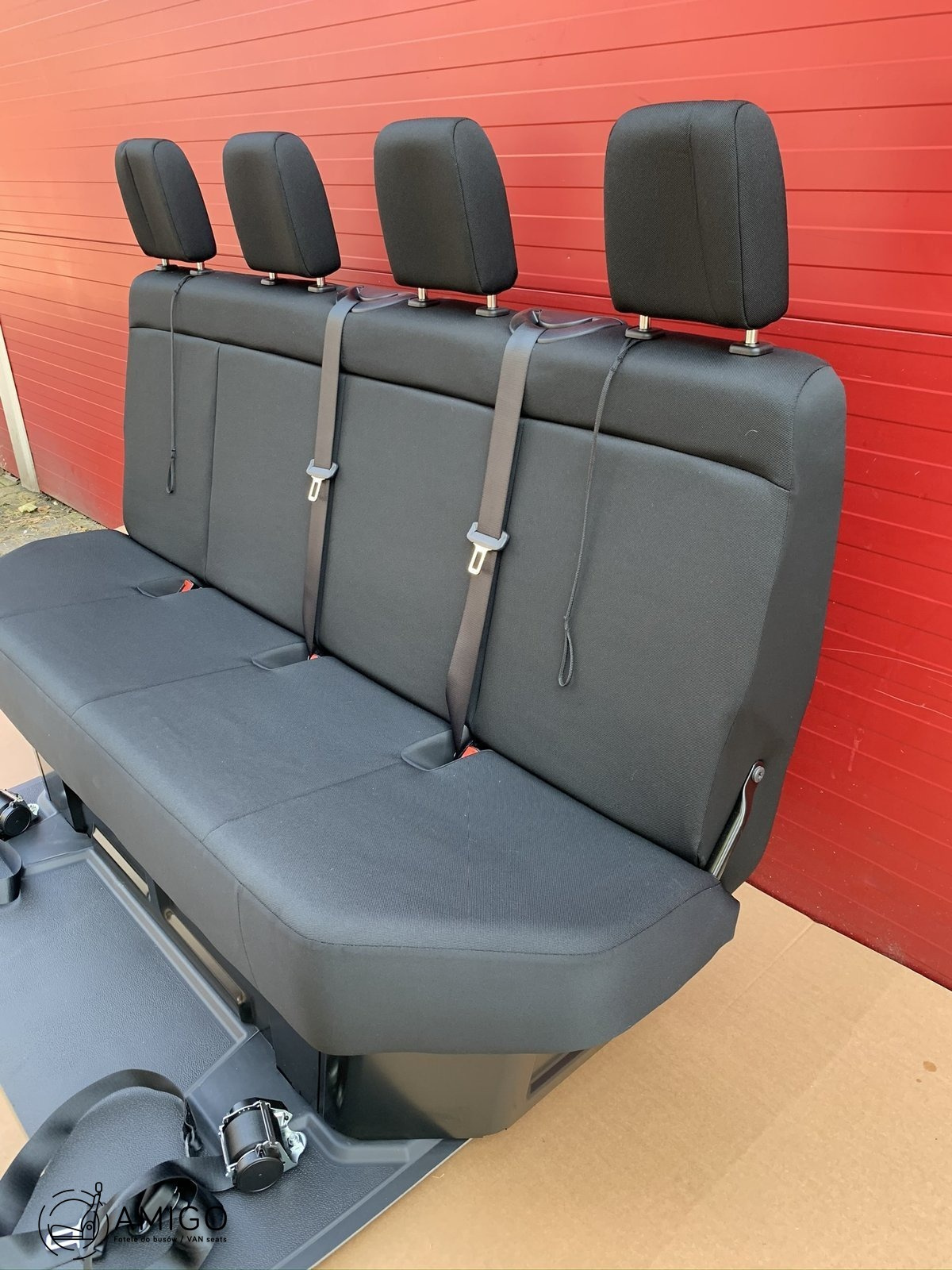 Seat Mercedes Sprinter W907 CREW CAB quadruple rear four-seats bench belts floor