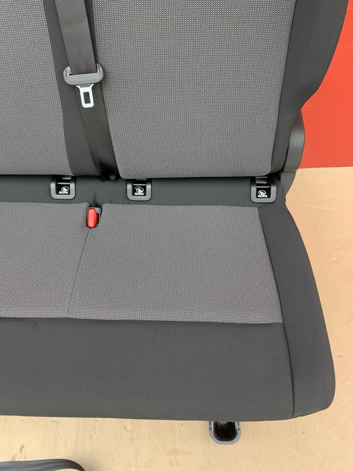 Bench rear triple double + single seat Toyota Proace Traveller Spacetourer Expert Vivaro C belts mounts