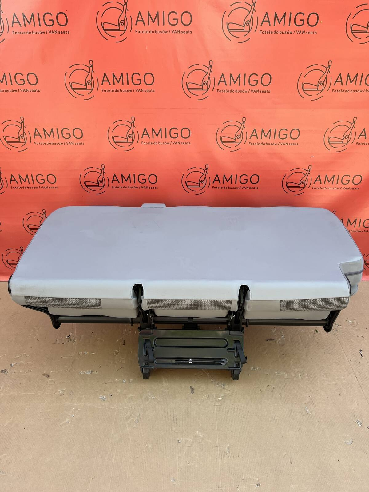 Bench rear triple seat VW T5.1 T5 Timo Grey 4th Row