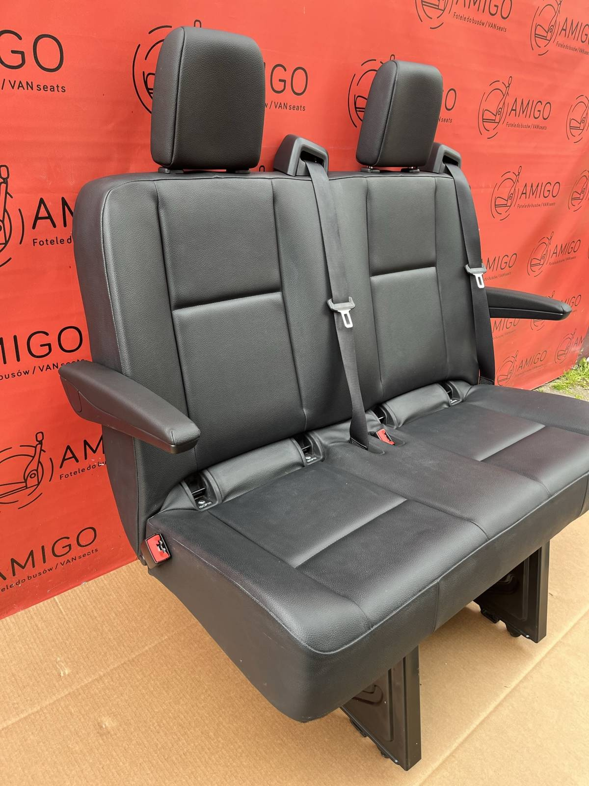 Seat Mercedes Sprinter W907 rear double bench Artico isofix armrests