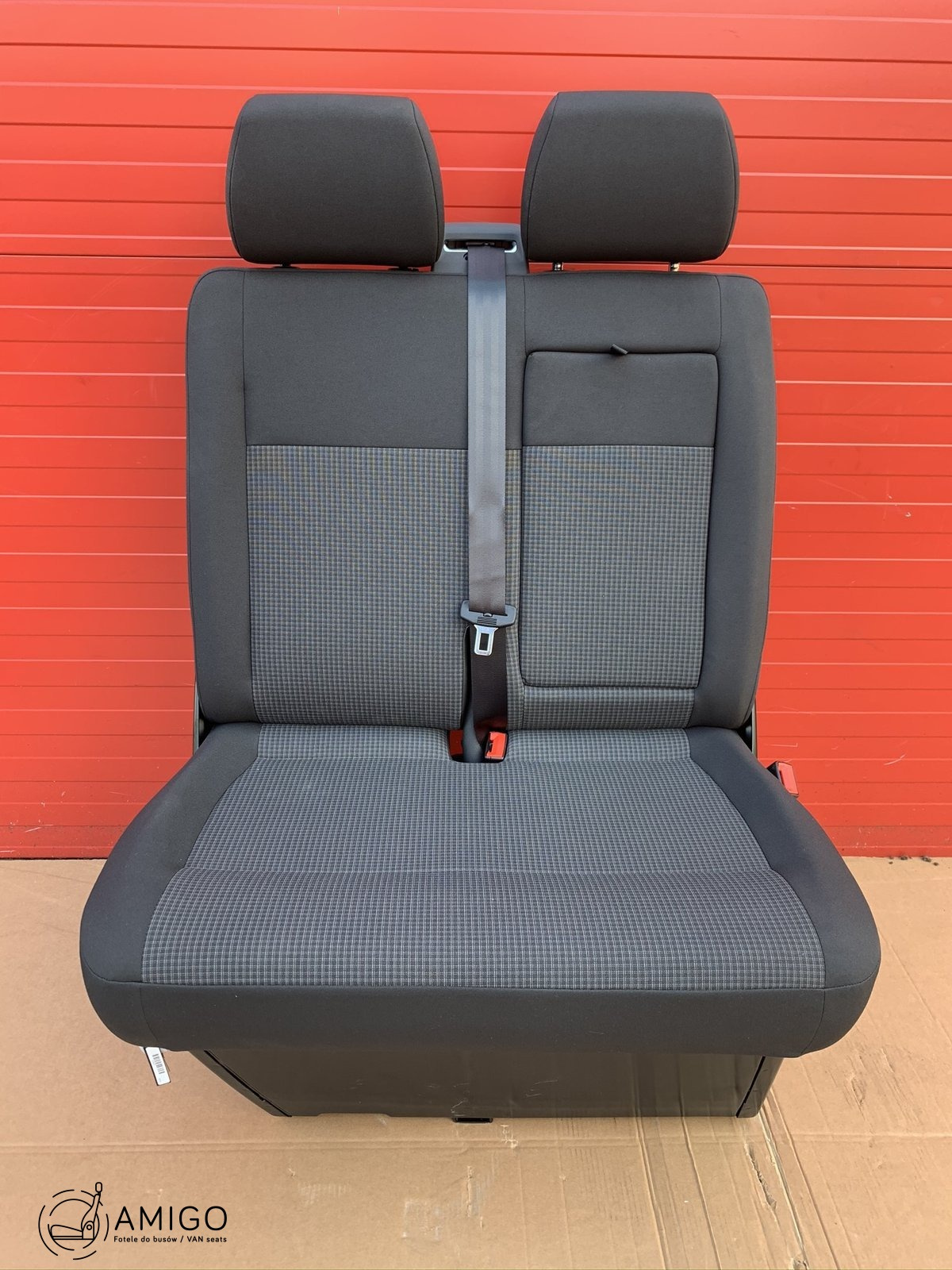 Seat VW T6 T5 double front passenger bench Double Grid with safe LHD