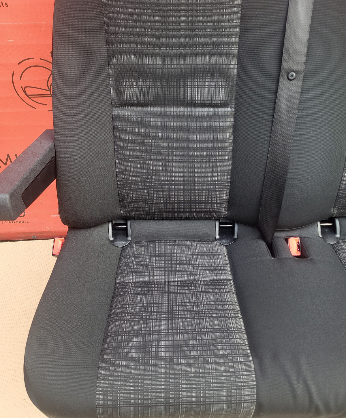 Seat Mercedes Sprinter W906 rear double bench seat with armrests isofix TUNJA