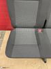 Bench rear triple seat VW T6.1 T6 Transporter Double Grid Black