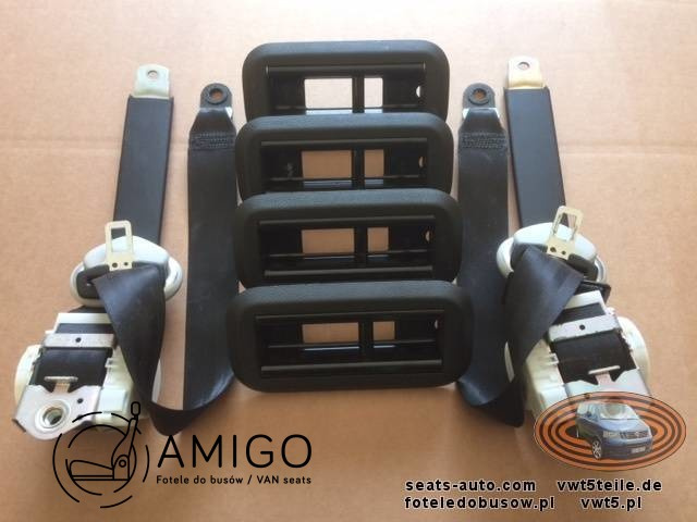 Bench rear triple seat VW T5 Transporter Tasamo t6 || SET TO THIRD ROW belts