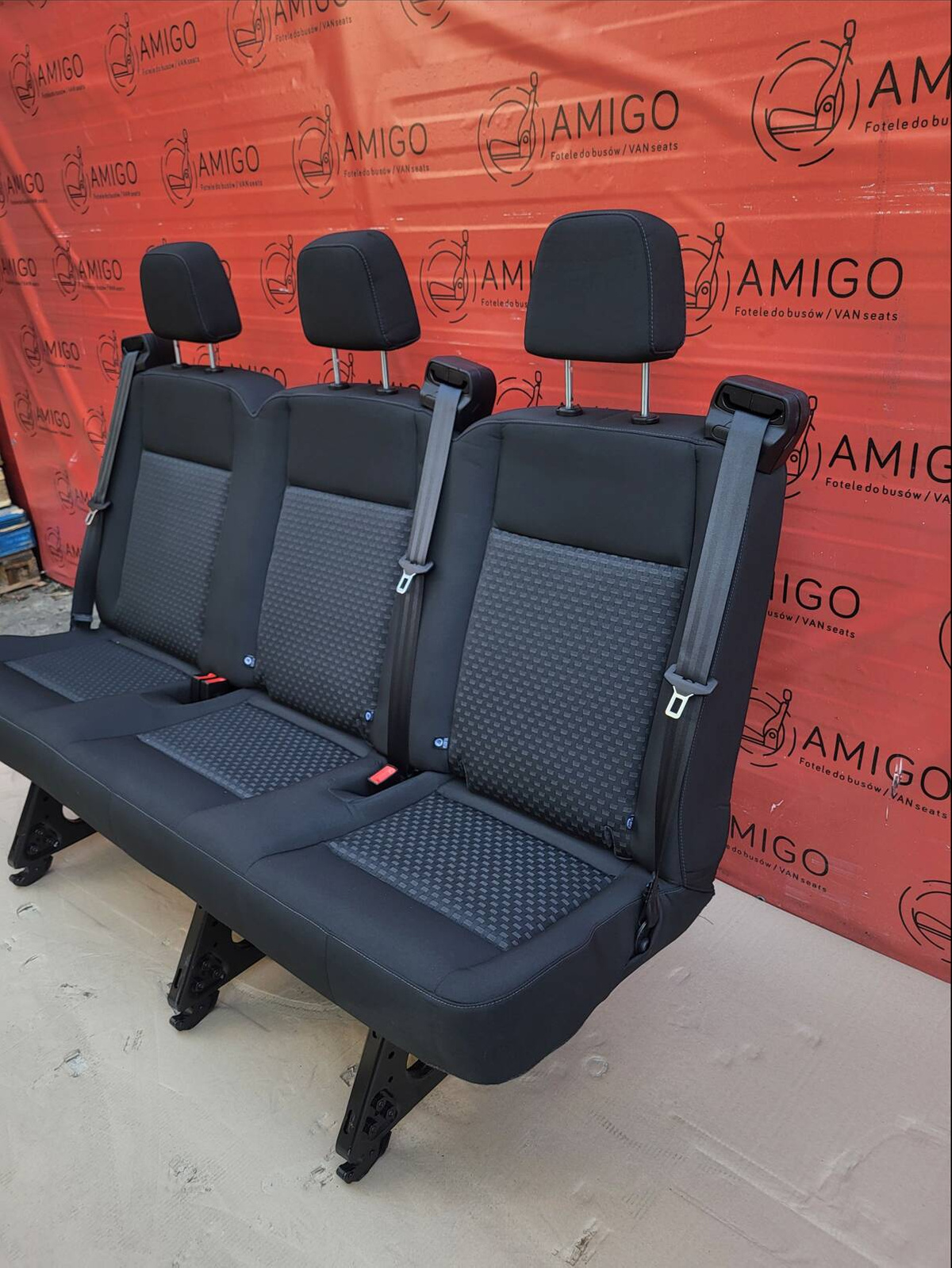 Seat Ford Transit MK8 bench triple rear three-seats V363 Capitol isofix