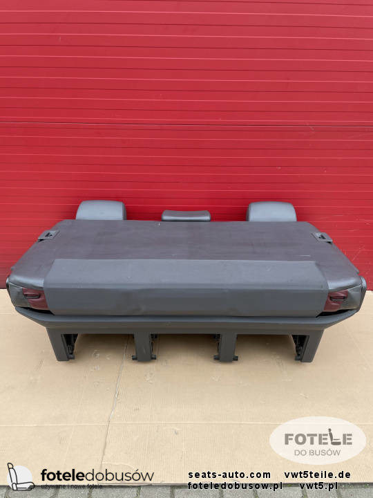 Bench rear triple seat VW T5 anthracite leather Multivan Caravelle CONCERT t6