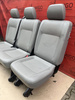 VW T5.1 T5 SET Bench rear double single seat Grey 2nd row + belts brackets isofix