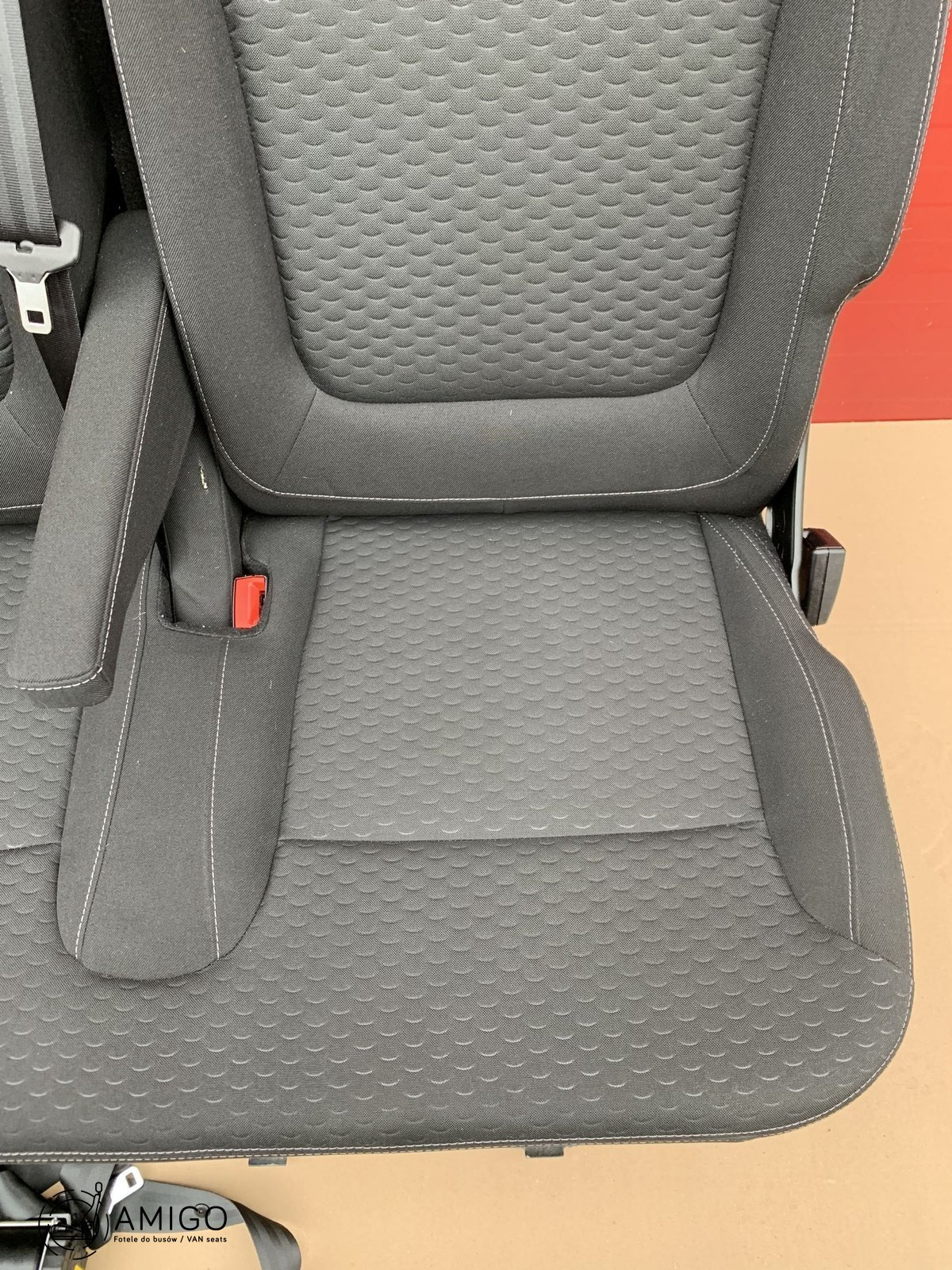 Seat triple bench Renault Trafic Opel Vauxhall Vivaro NV300 Talento belts set