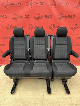 Rear Seats 2+1 bench single seat comfort MERCEDES W447 Vito Tourer Tunja RHD