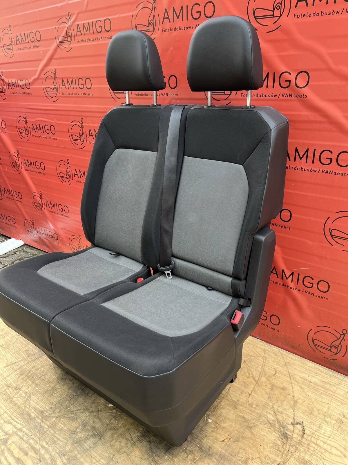 Seat VW Crafter II MAN TGE 2016-2025 double bench passenger seat front LHD Marathon