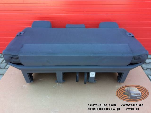 Bench rear triple seat VW T5 Multivan Caravelle Anthracite Duo