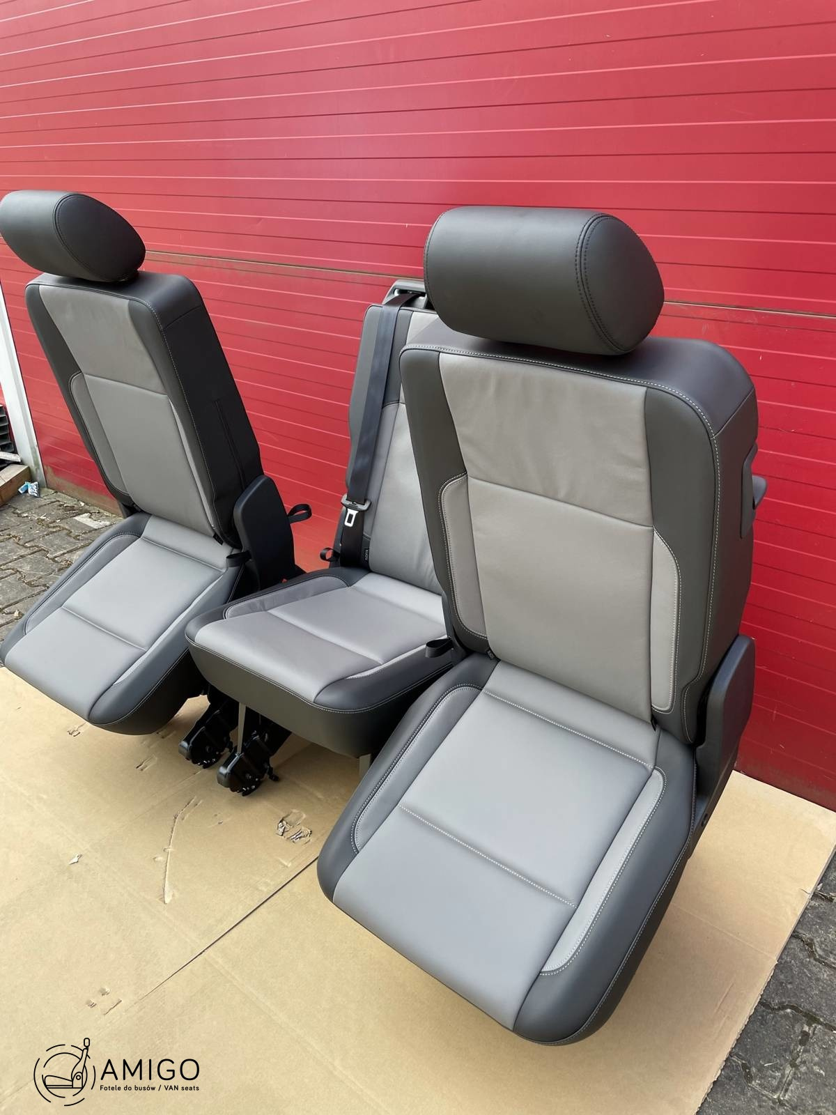 Bench rear triple seat VW T6.1 T6 Transporter SAVONA leather t5 3x single 1+1+1